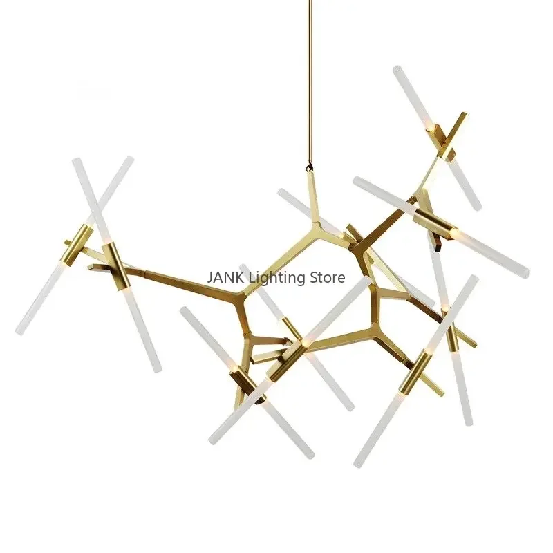 

Designer Minimalist LOFT Branch Chandelier Restaurant Bedroom Living Room Interior Decoration Led Pendant Lamps for Ceiling