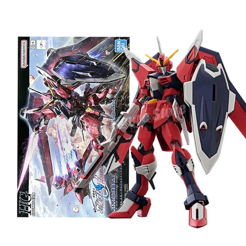 

Bandai Original IMMORTAL JUSTICE Gundam Model Kit Anime Figure ZGMF-X29 HG 1/144 GUNDAM Action Figure Toys PVC Collectible Doll