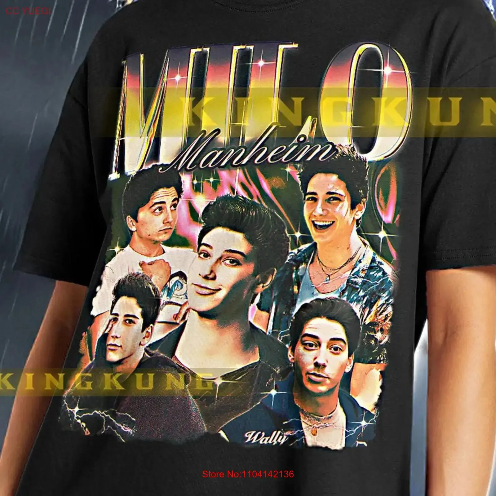 MILO MANHEIM Retro T Shirt 90s Bootleg Fan saf vintage Washed fashion designer clothes Casual Stylish streetwear Comfortable