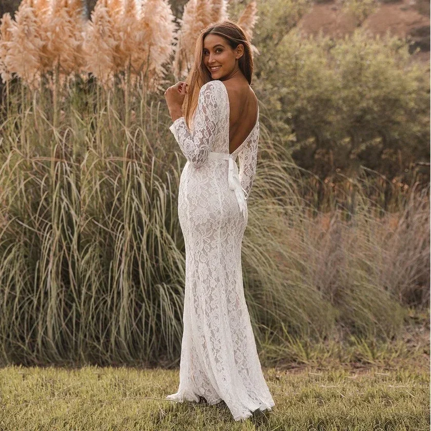 

Maternity White Lace Wedding Dress Pregnant Women Backless Long Trailing Gown Photography Prop Baby Bathing Cloth Summer