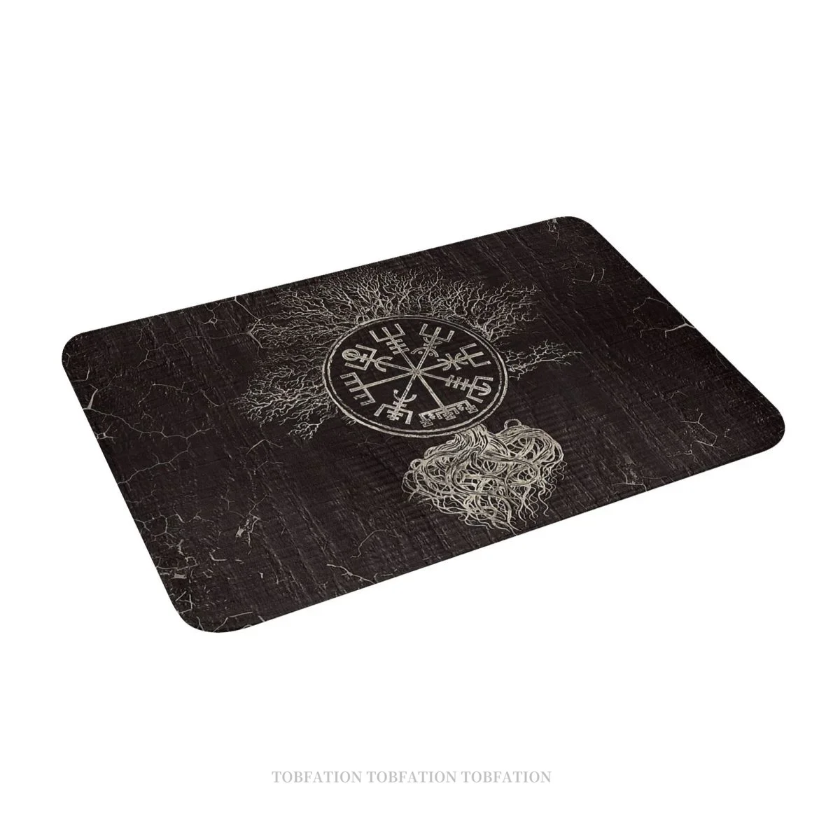 Viking Ragnar Lagertha Game Non-slip Doormat Bath Mat Vegvisir And Tree Of Life Hallway Carpet Welcome Rug Home Decorative