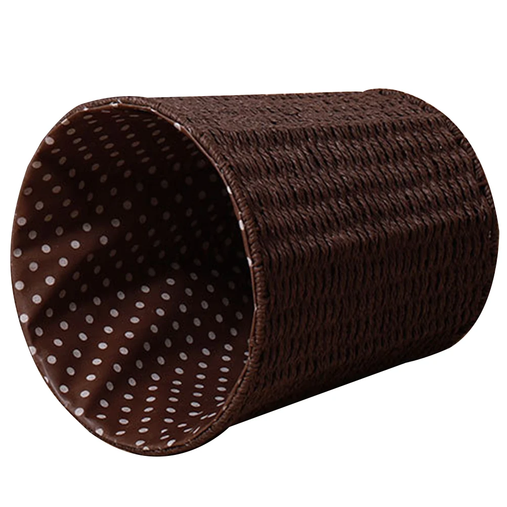 

Farmhouse Style Rattan Woven Trash Basket Household Garbage Bin Lightweight Environmentally Friendly Storage Holder For Kitchen