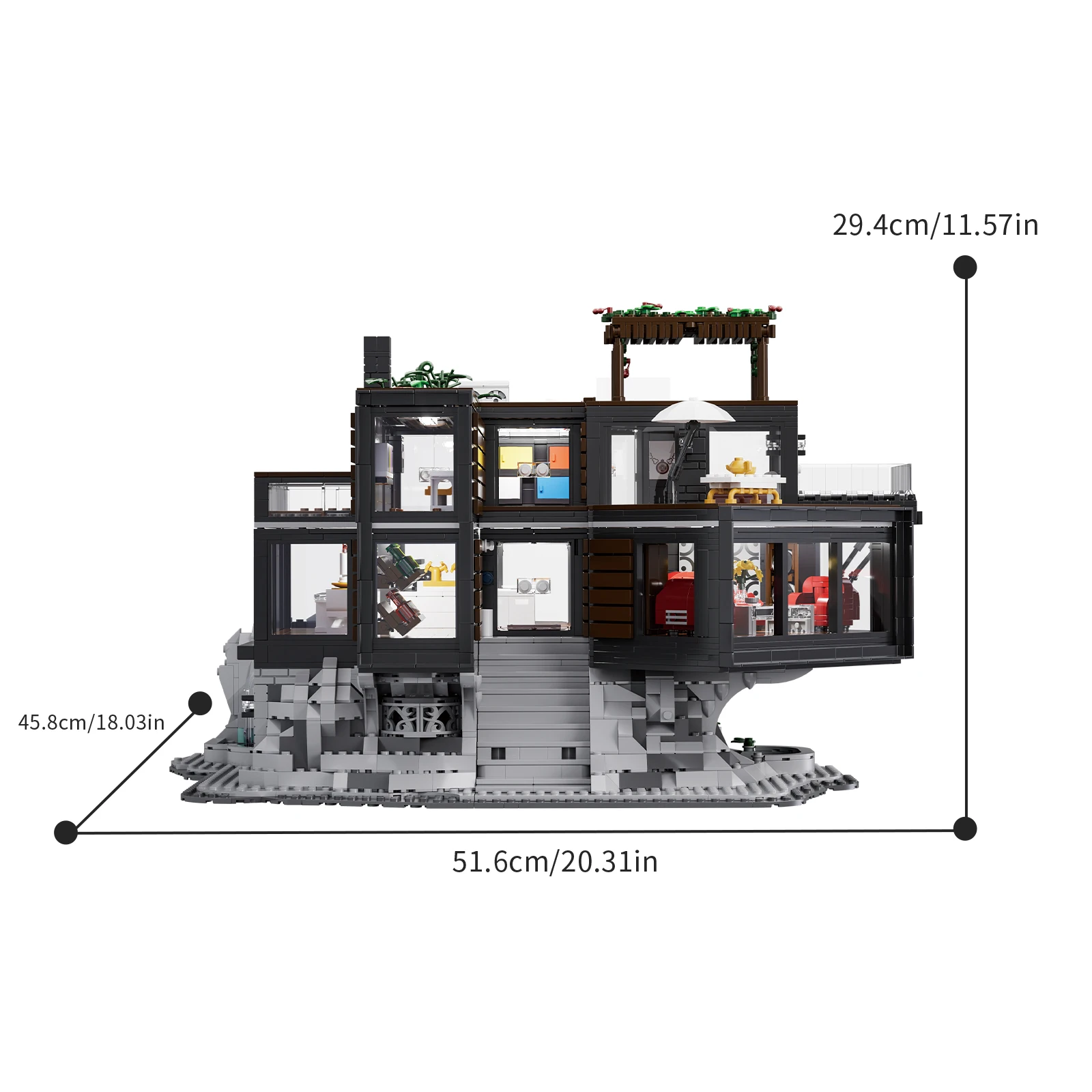 MOC 3388PCS Vampire Castle House Building Blocks Set Architecture Model Movie Gift for Kids Adults Halloween Christmas Present