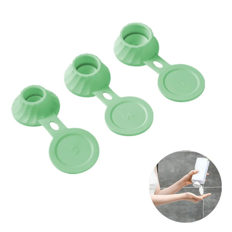 3pcs Colorful Inverted Bottle Cap Bottle Emptying Caps Kit Inverted Caps Flipping Bottle Set 3 Sizes Adapters Transfer Connector