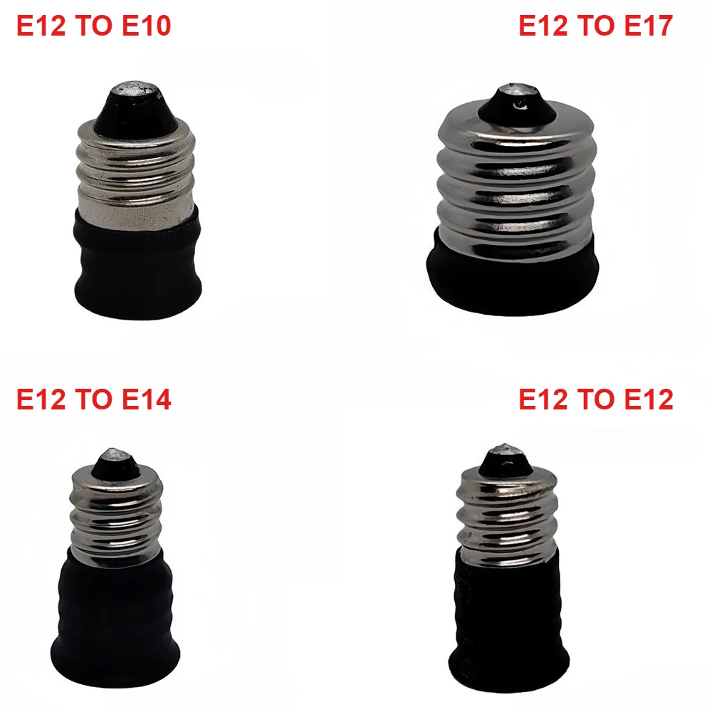 10PCS BA15D BA15S TO E12 E14 E17 LED light Holders Converter AC 110V-220V Socket Adapter lampholders For LED Corn lamp Spot Bulb