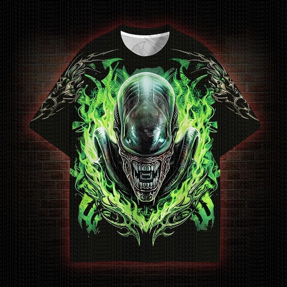 2026 New Movie Sporty Fashion Adult & Kids Round Neck T-Shirt Streetwear Gothic Horror Film Gift