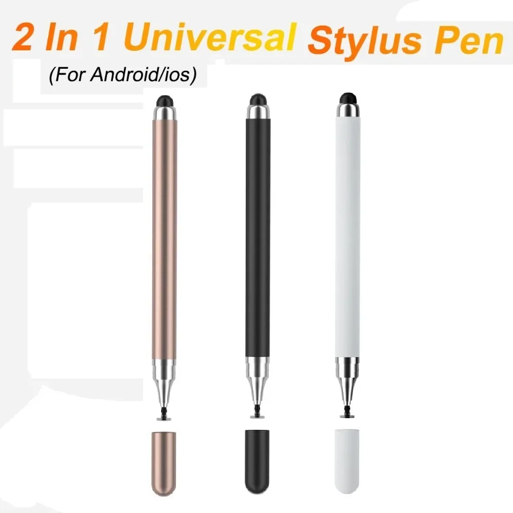 1Pc 2-in-1 Stylus Pen For Android Ios Multi-Function Double Head Screen Touch Pen for Tablet Phone Ipad Capacitive Drawing Pen
