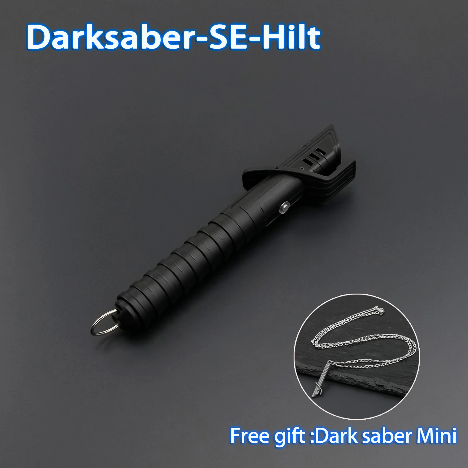 TXQSABER Darksaber Lightsaber Hilt No Blade Dark Sword Empty Hilt comes with Electronic Kit Neopixle SNV4-Pro Proffie v2.2 Jedi