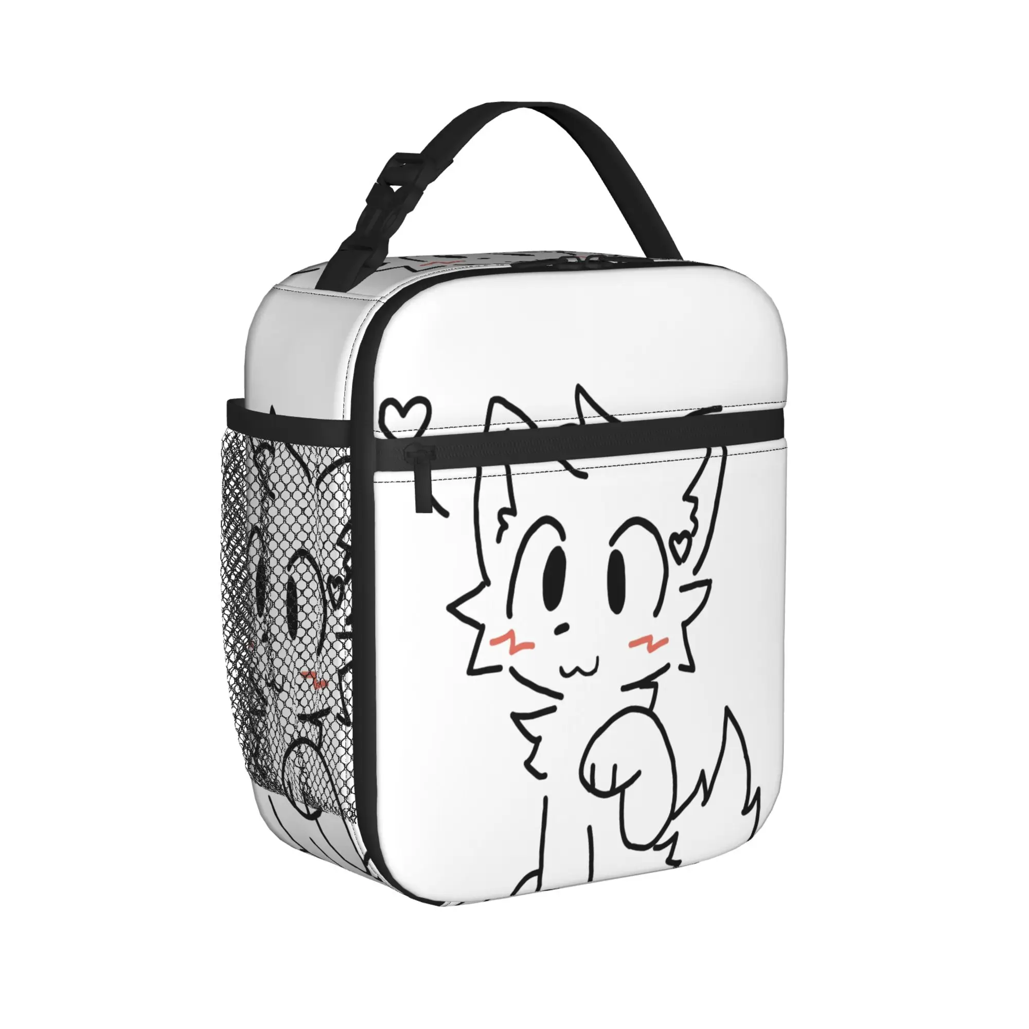 Boykisser Insulated Lunch Bag Leakproof Cat Meal Container Cooler Bag Tote Lunch Box Beach  Travel Men Women
