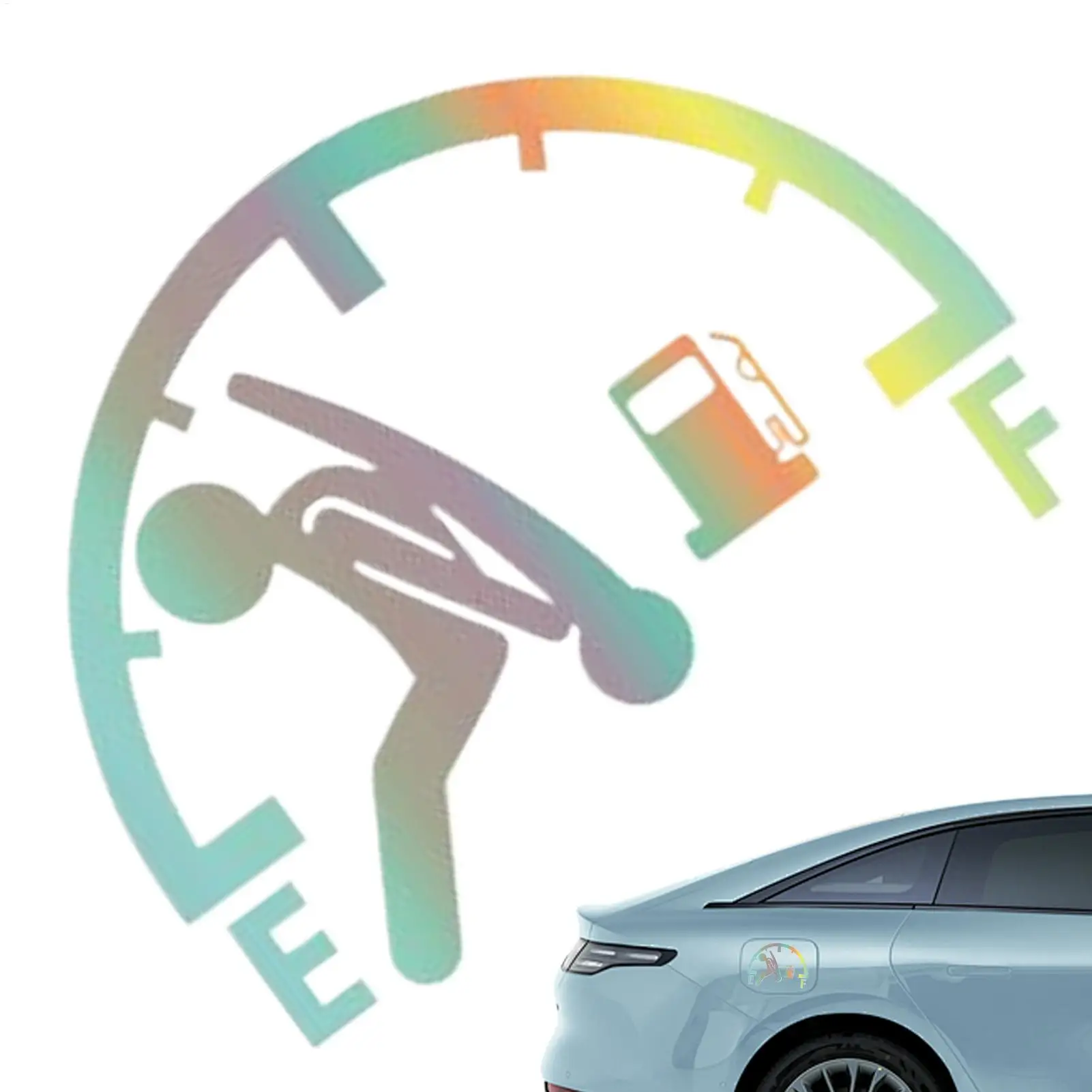 

Sticker For Car Reflective Funny Car Tank Cap Stickers Waterproof Exterior Sign For Vehicle High Gas Consumption Truck Rv Sedan