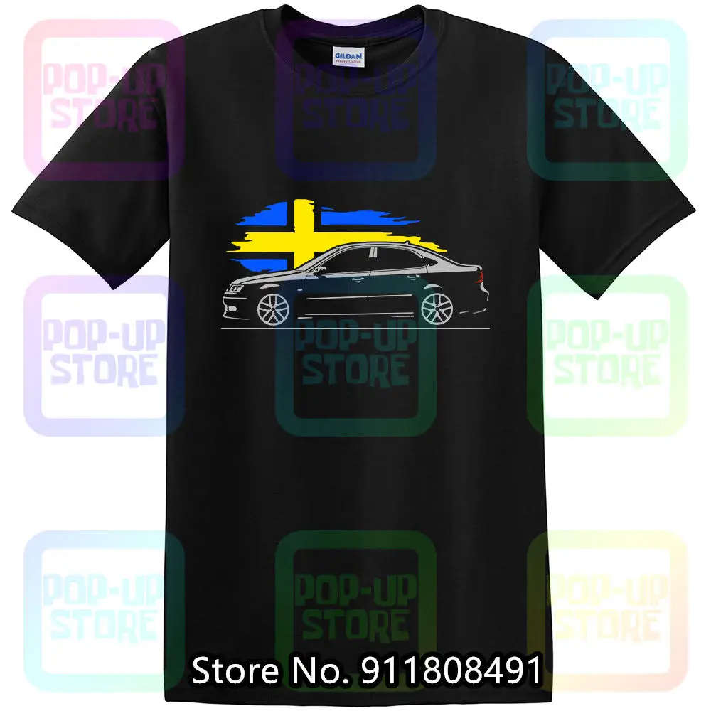 T shirt for saab 9 3 aero fans turbo 9 3x 1 8t 2 8t v6 classic swedish sportscar