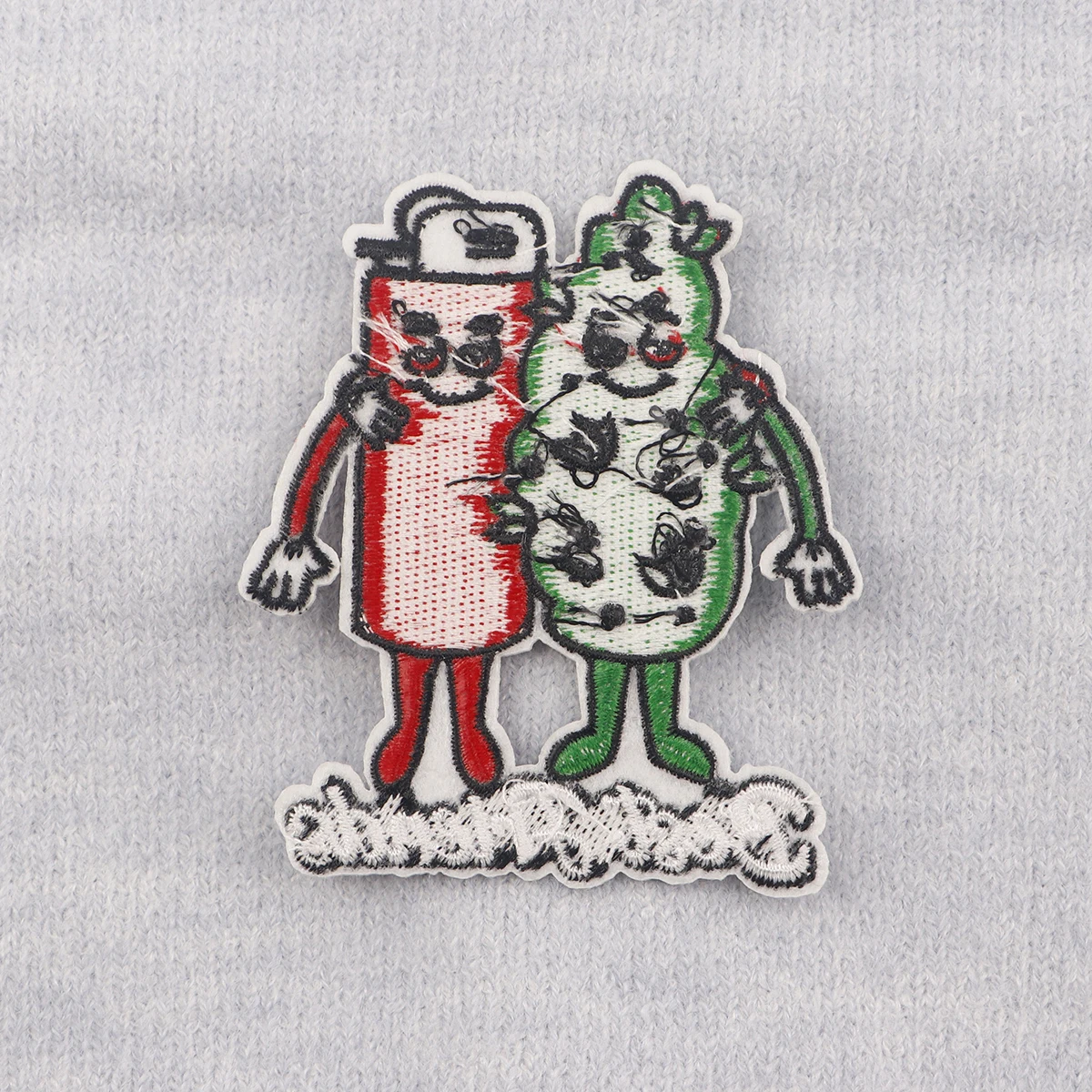 Tobacco Leaf Lighter Embroidery Patch Best Friends Iron On Patches For Clothing Thermoadhesive Patches On Clothes DIY Sew Badges
