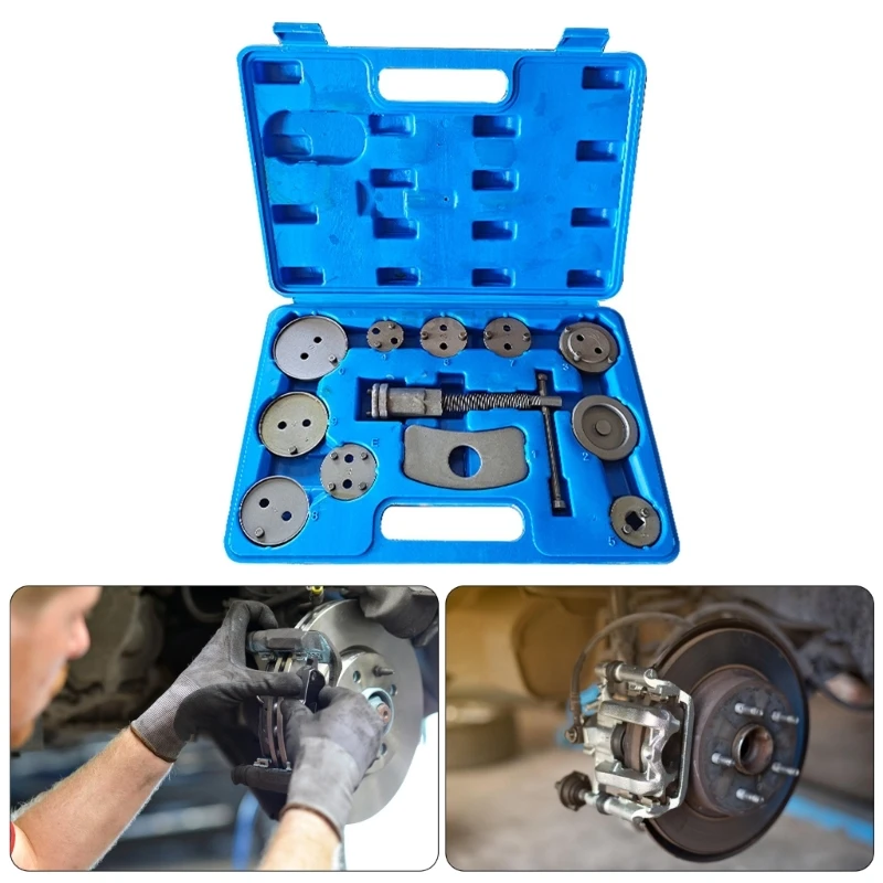 12pcs/13pcs Car Disc Brake Caliper Rewind Back Heavy Duty Brake Piston Caliper Compressor Tool Compressor Rewind Tool