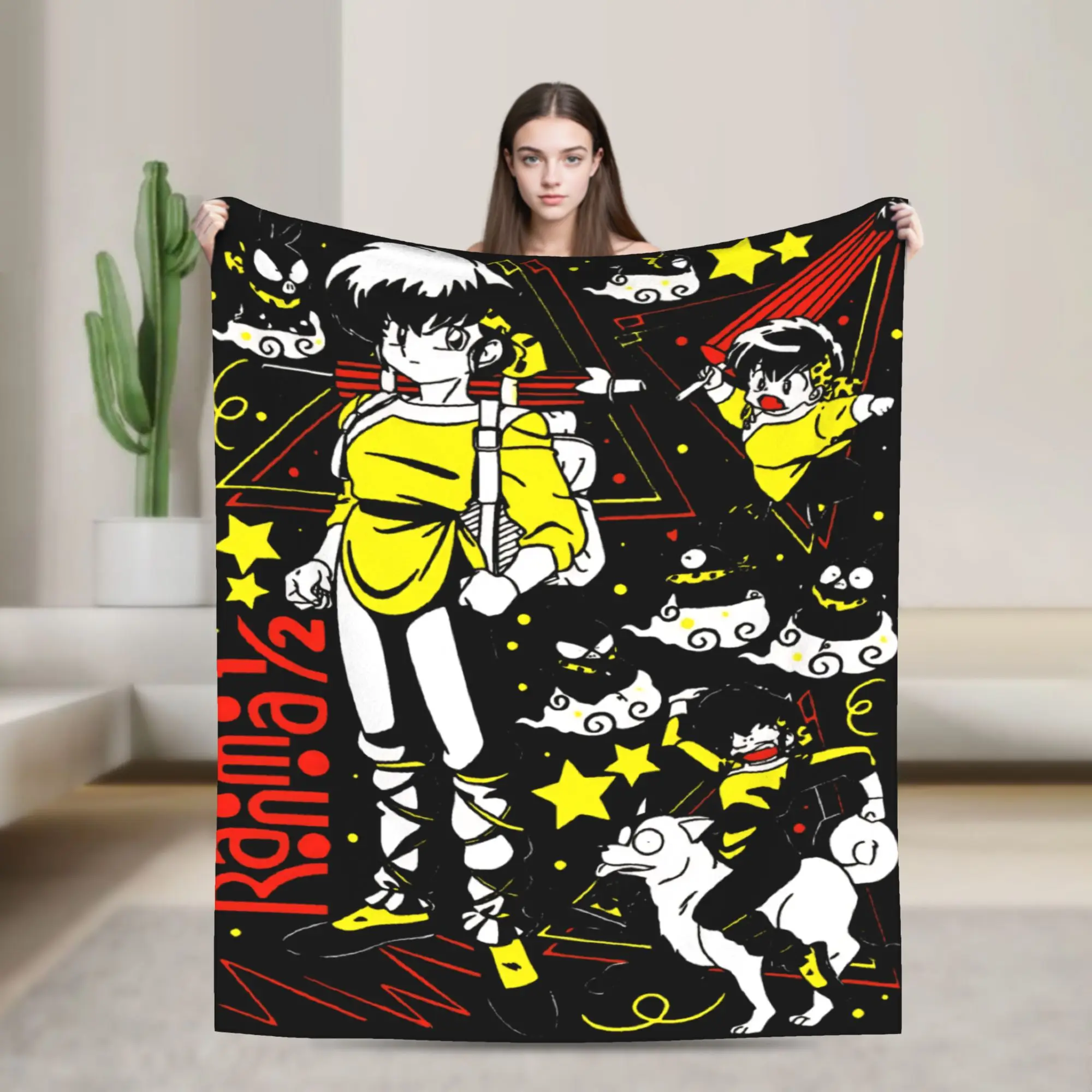 

Ranma Saotome плюшевое одеяло детское фланелевое одеяло Ryoga Hibiki для спальни супер мягкий дизайн качественное покрывало подарок