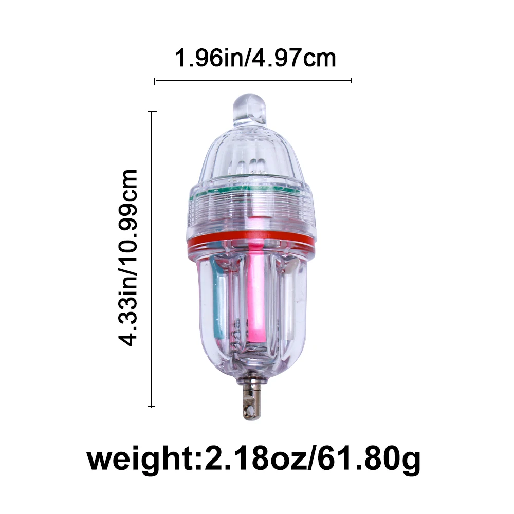 1 pc high-quality LED sea fishing light, flashing high pressure fish light, attracting fish light, green and white