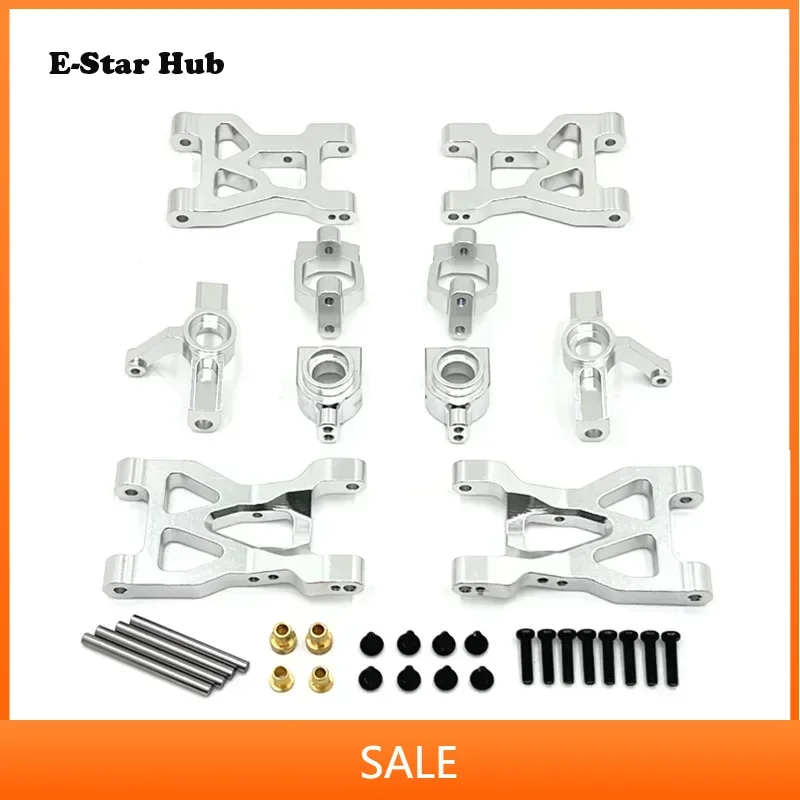 

Metal Upgrade, Front And Rear Swing Arms, Pull Rod, Steering Cup, C-Seat, Set, For WLtoys 1/10 104072 RC Car Parts
