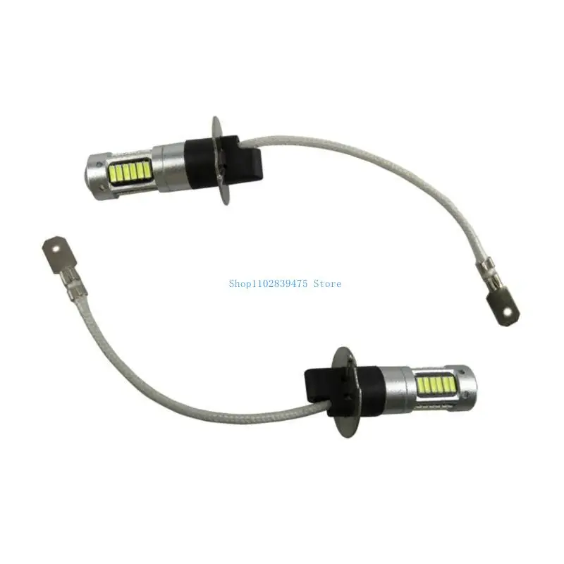 33WB 2x المصباح الأمامي LED LED 4014 30SMD P13W 9006 نهار تشغيل طاقة عالية للسيارة