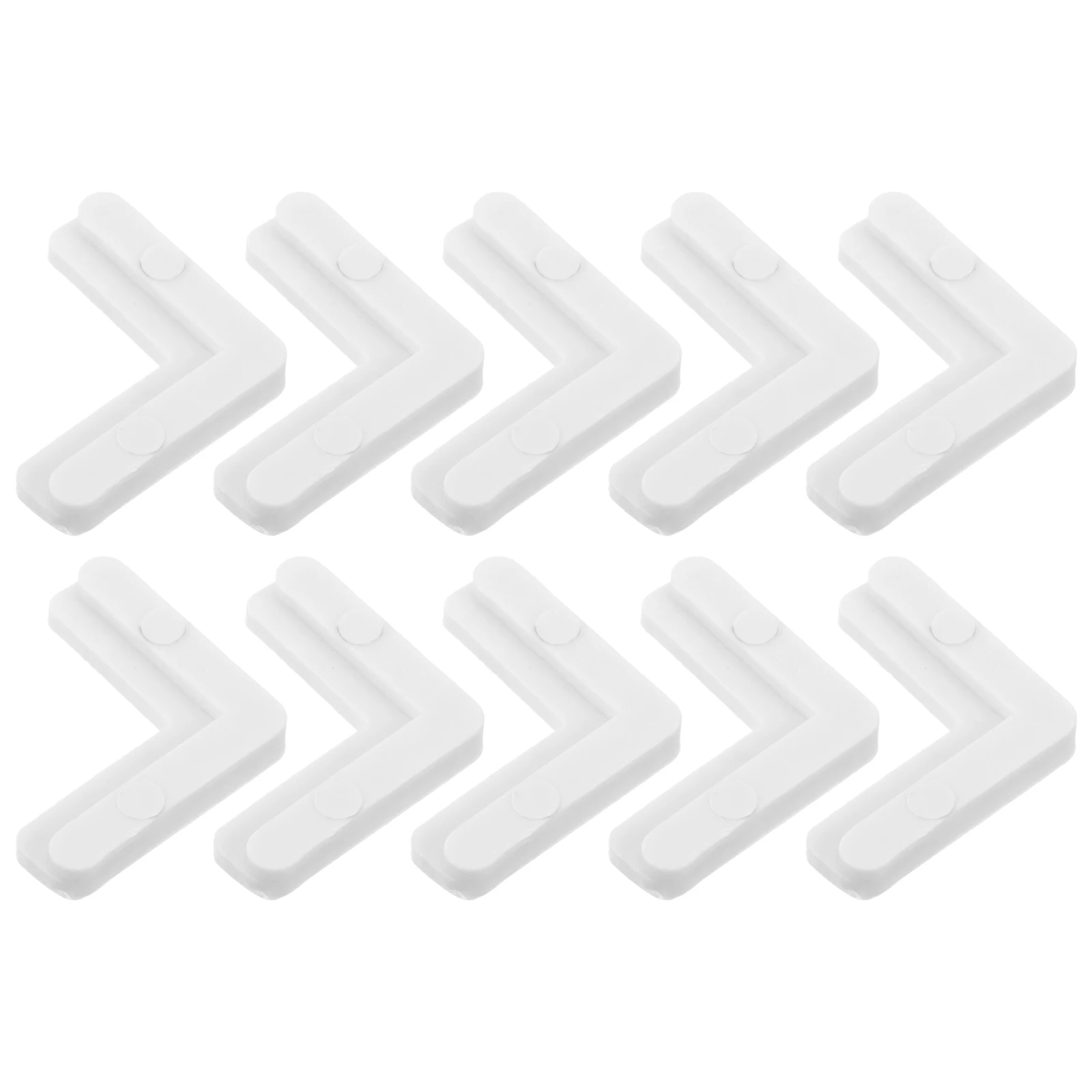 

10 Pcs Screen Door Repair Parts L Brackets Small Window White Accessories Corners Frame Plastic Sturdy Braces