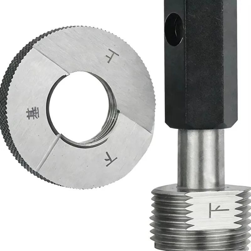 NPT Taper Pipe Thread High Accuracy GCr15 Material Plug Gauge Measuring Tool Go No Go Ring Gauge 1/16 1/8 1/4 1/2 3/4 for Moulds