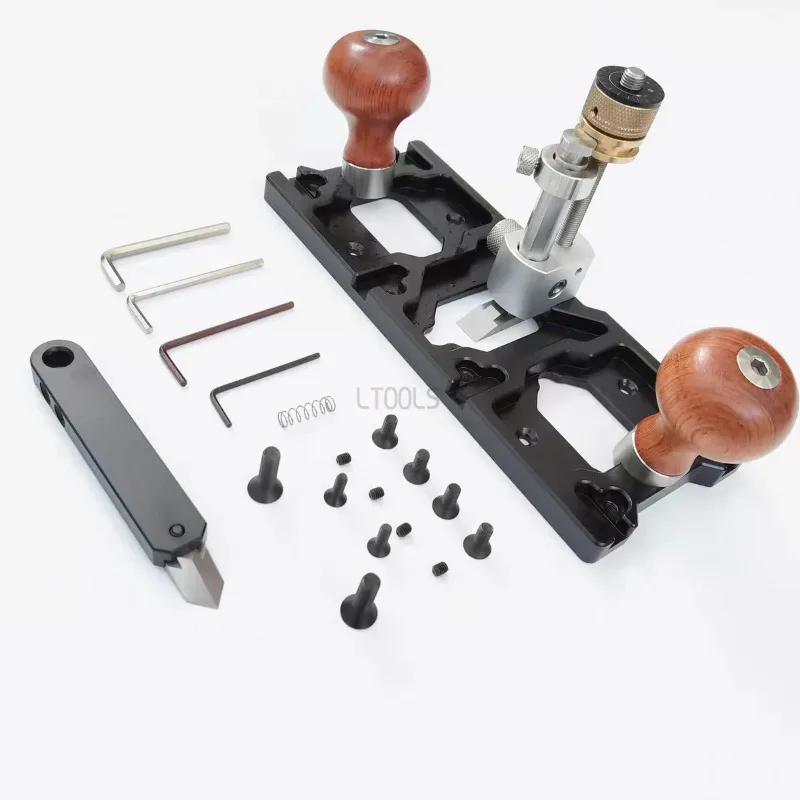 

Woodworking Router Plane Slotting Durable Alloy Positioning Scraper Adjustable Convenient Carpenter Manual Bottom Planing Tool