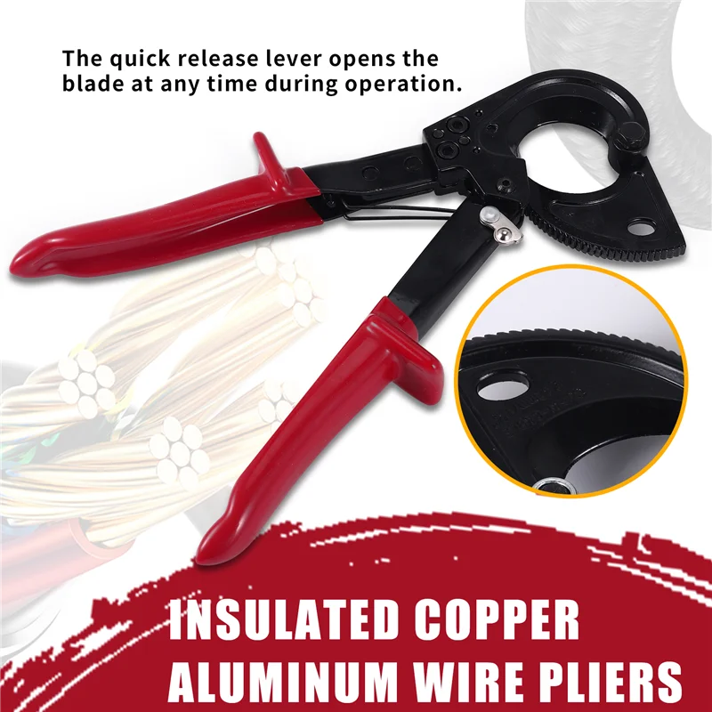 ABMO HS-325A 240Mm2 Ratcheting Ratchet Cable Cutter Germany Design Wire Cutter