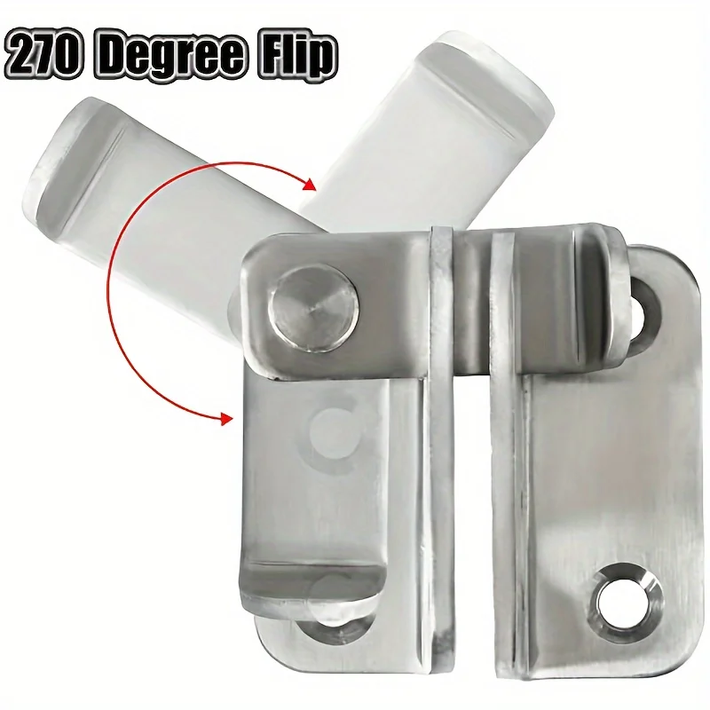 1pc Flip Latch Gate Latches Slide Bolt Latch Safety Door Lock Catch For Barn Cabinet Pet Cage Garden Bathroom Garage Window Slid