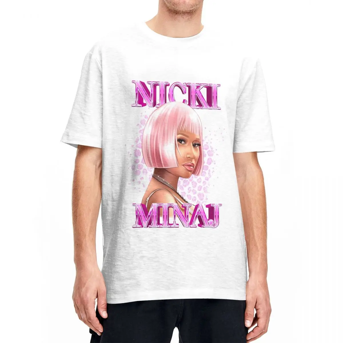 Priting Hip Hop Rapper Nicki Minaj Tshirts Men's O-neck Short Sleeve Clothing Queen of Rap Cotton Summer Clothing