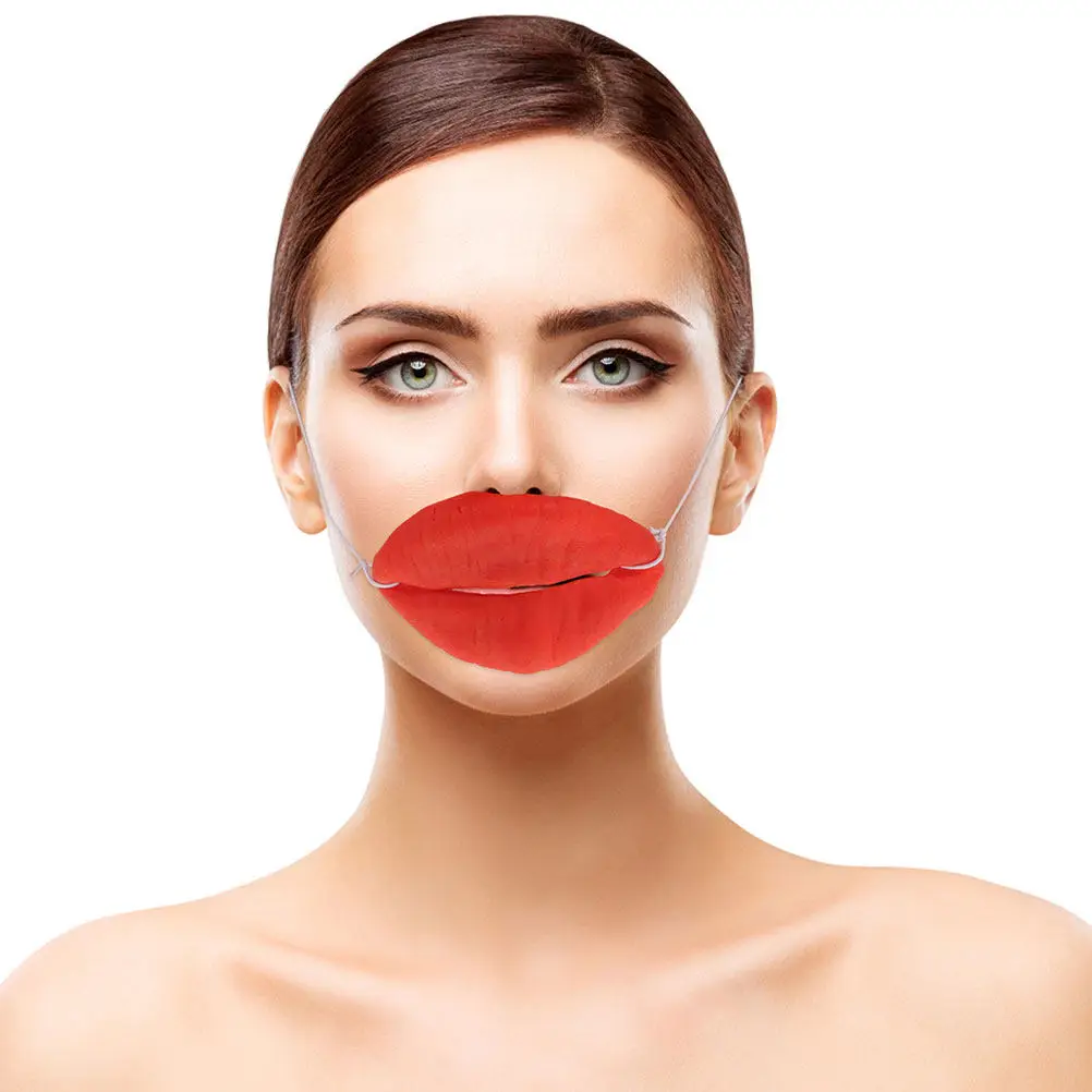 

3Pcs Big Mouth Latex Lips Cosplay Props April Fools Day Party Performance Tricky Clown Carnivals Supplies Masquerade Lips