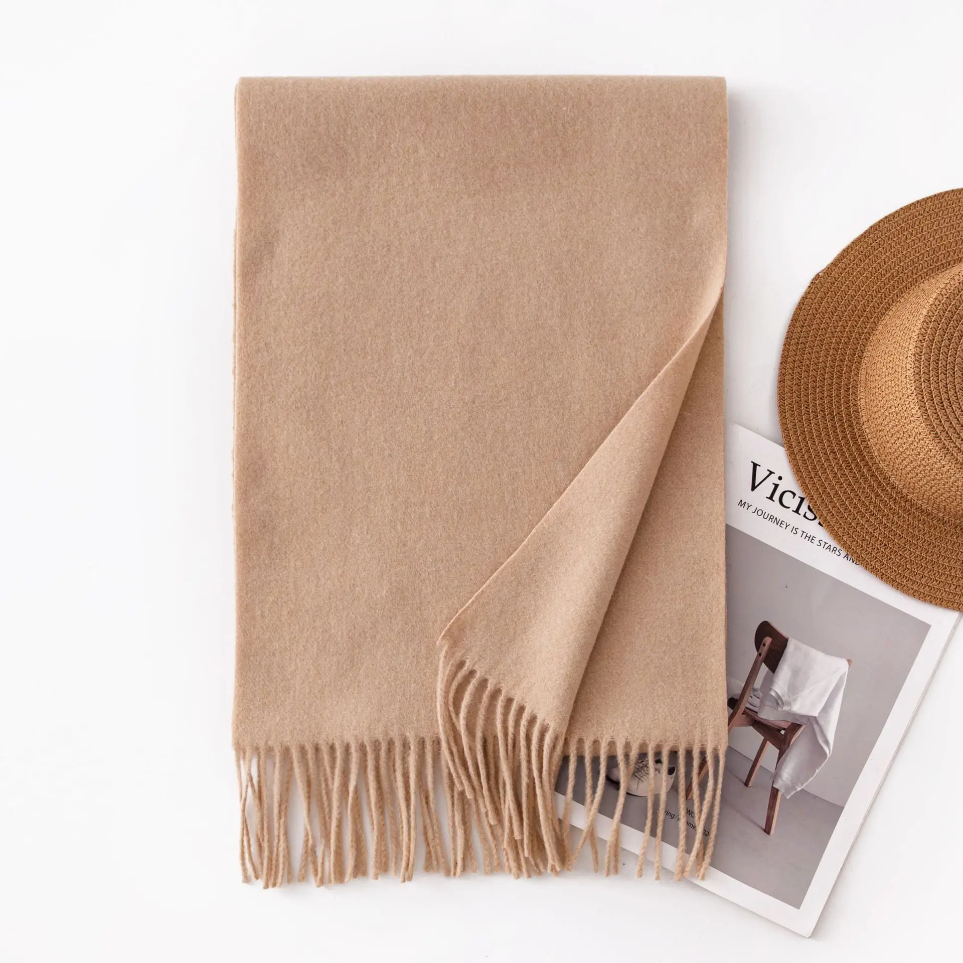 63 ألوان الصلبة المرأة الشتاء وشاح دافئ مكتنزة شال كشمير في الهواء الطلق الفاخرة شرابات الباشمينا Bufanda سيدة التفاف يندبروف الأوشحة