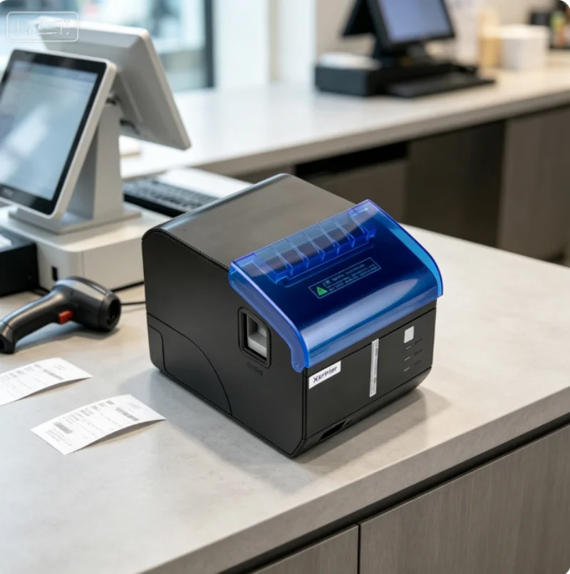 Portable Printer 80mm Thermal Receipt Printer USB+Ethernet/WIFI/Bluetooth/Sound And Light Alarm POS Printer Kitchen Printer