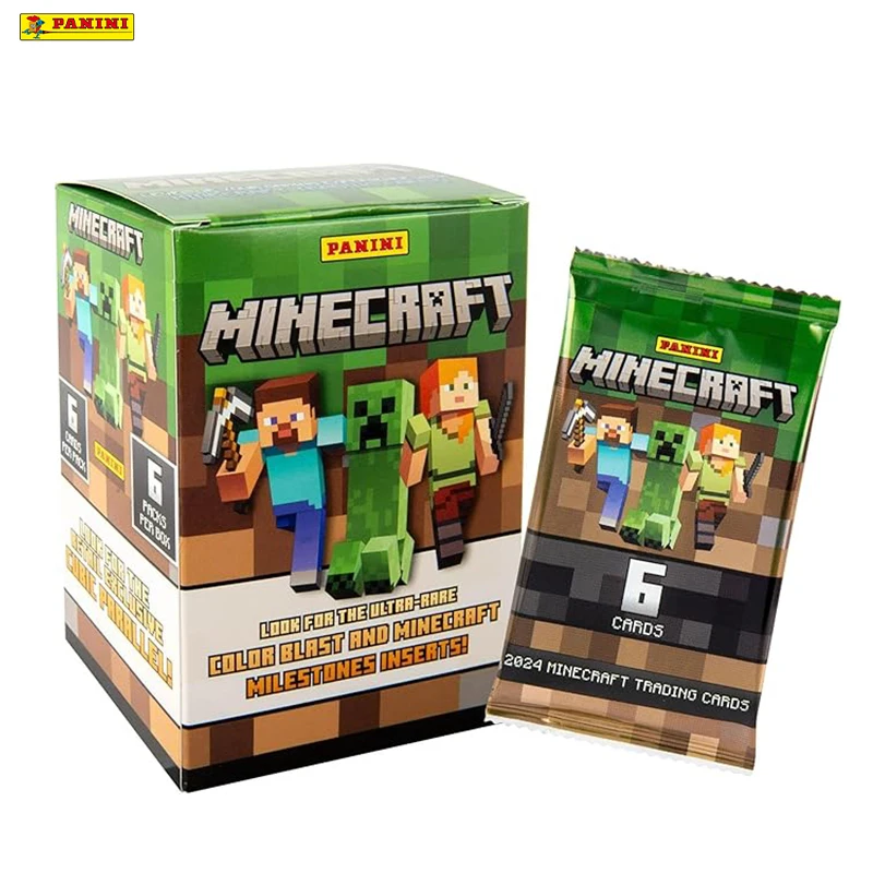 

Panini 2024 Panini Minecraft Mega Box, Sealed Collectible Cards, Official Creeper & Character Designs, for Gamers & Collectors