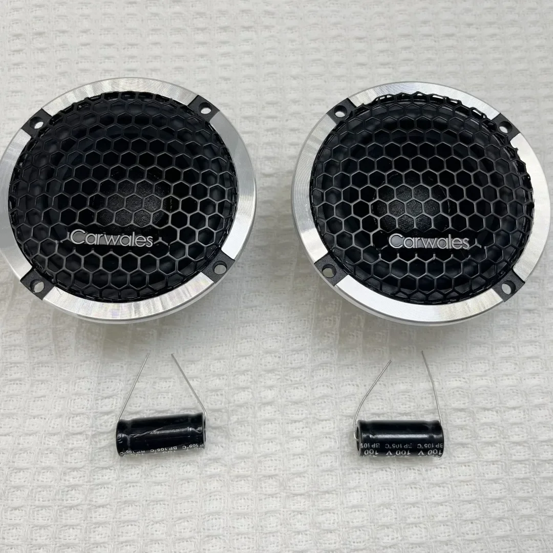 Automobile GM 3.5-inch 80W Mid-range Speaker Door Audio Improved Edition Modified Speaker with Capacitor.