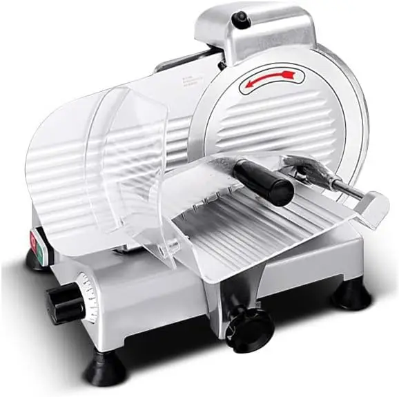 Manual Feeding Meat Slicer 240W W/t Premium Carbon Adjustable Thickness Non-slip Design 10