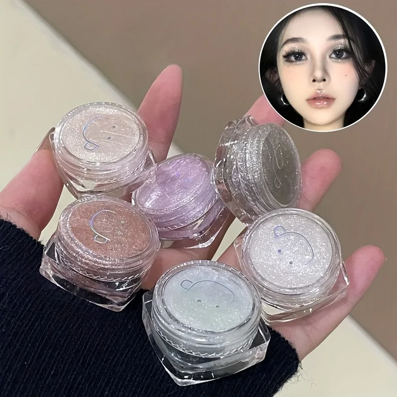 Sombra Glitter Jelly – Gel líquido brilhante de sombra única para destaque dos olhos, aplicação precisa e brilho de longa duração