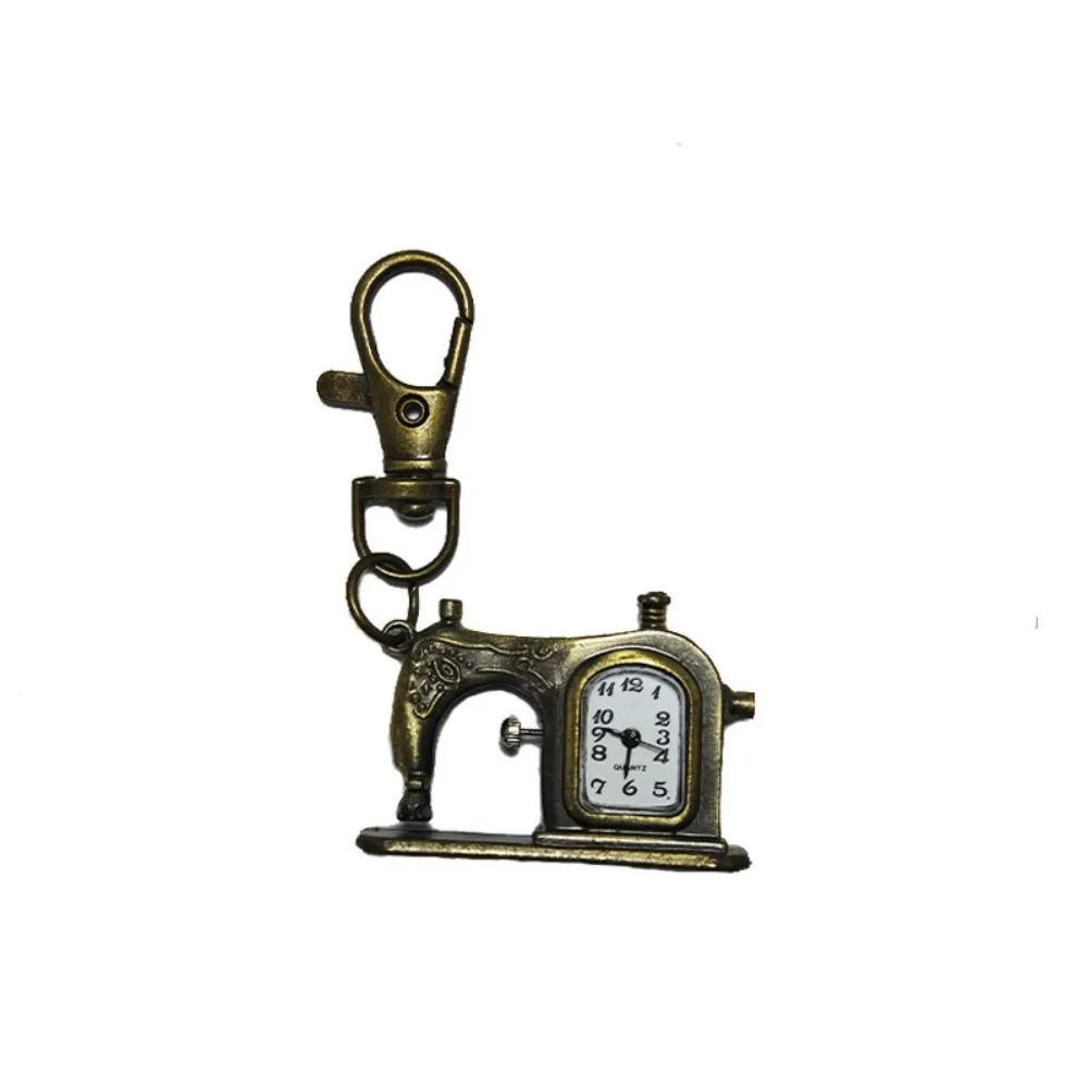 

Key Holder Vintage Design Pocket Watch Quartz Movement Durable Quartz Watch Lightweight Retro Creative Key Ring Daily Use