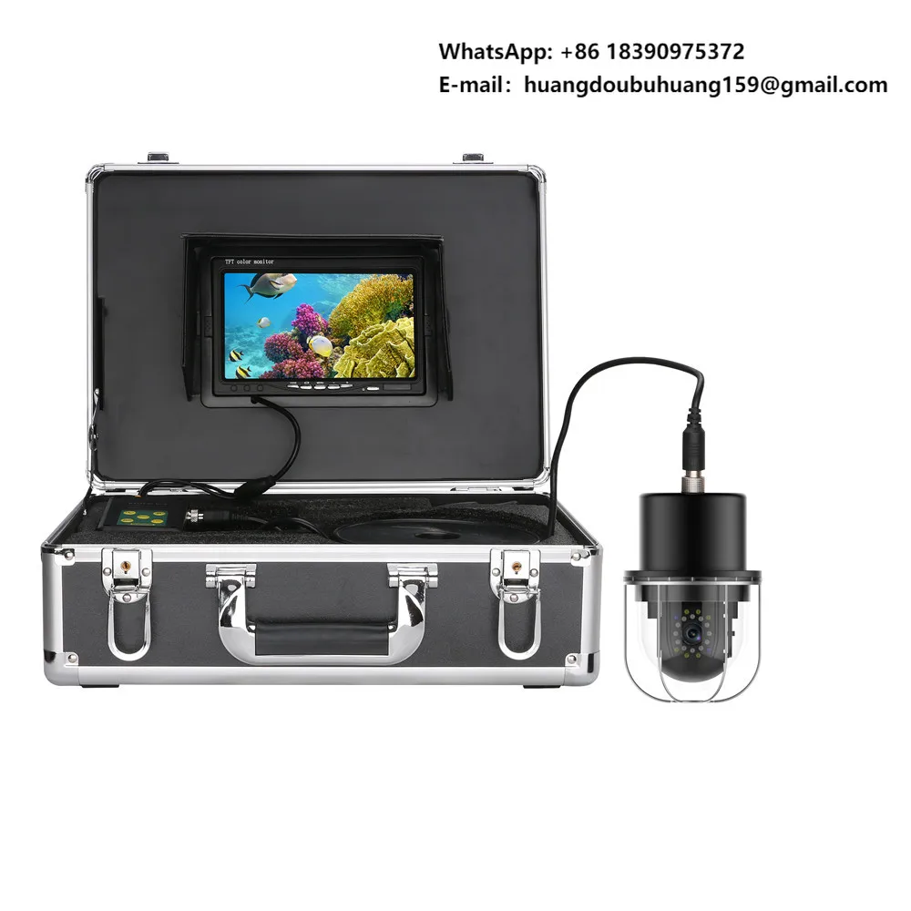 

7 Inch 20m Underwater Fishing Cera Fier IP68 20 LEDs 360 Degree Rotating Dome Rotating Panoramic Viewing Cara