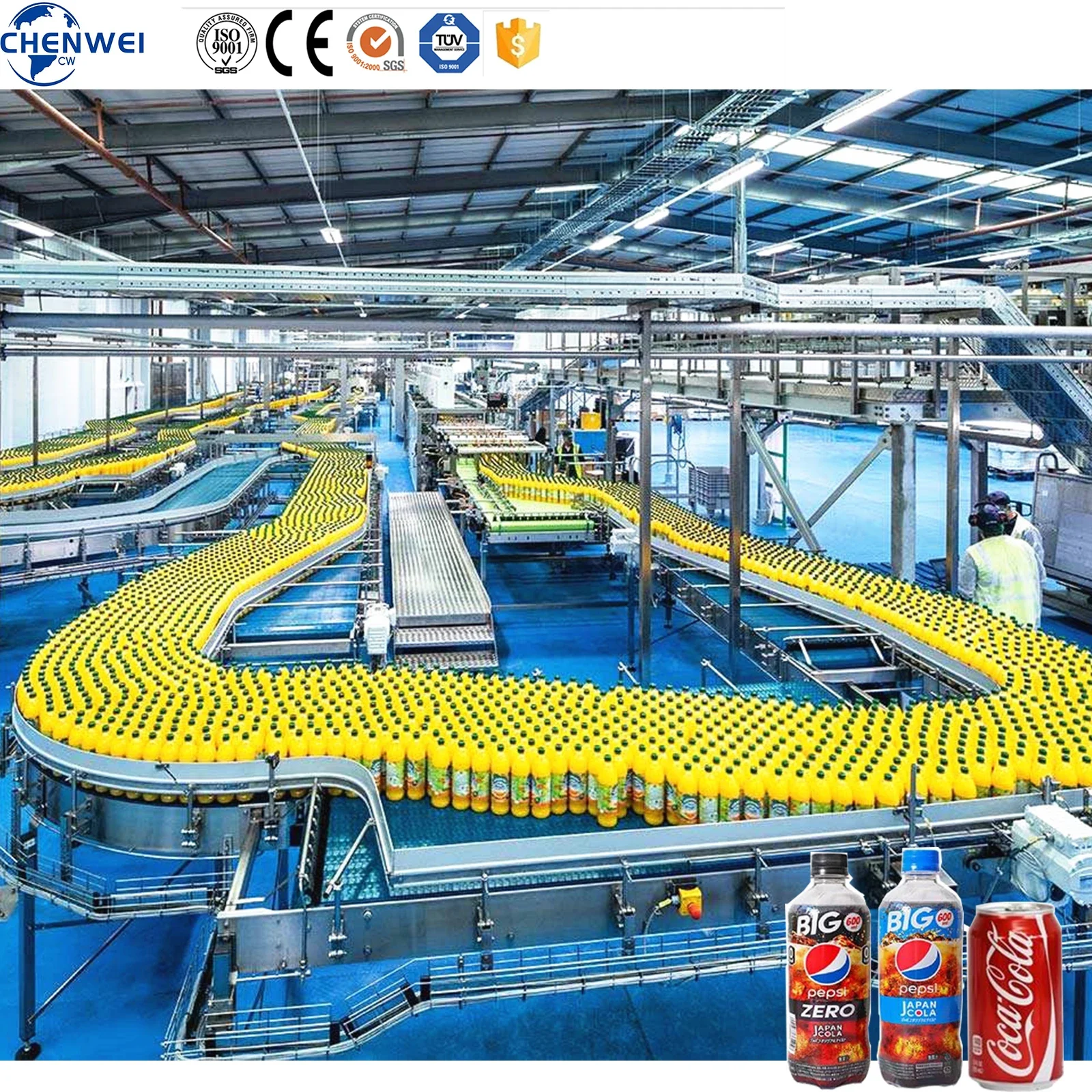 Complete Beverage Production Line Soft Drinks Machine Equipment For Producing Beverages