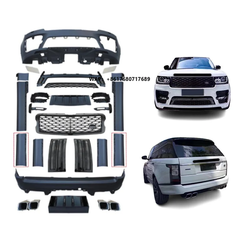 New Condition Car Modification with Front Bumper Rear Bumper Grille Door Panel Body Kit for Range Rover 2013-2017 SVO