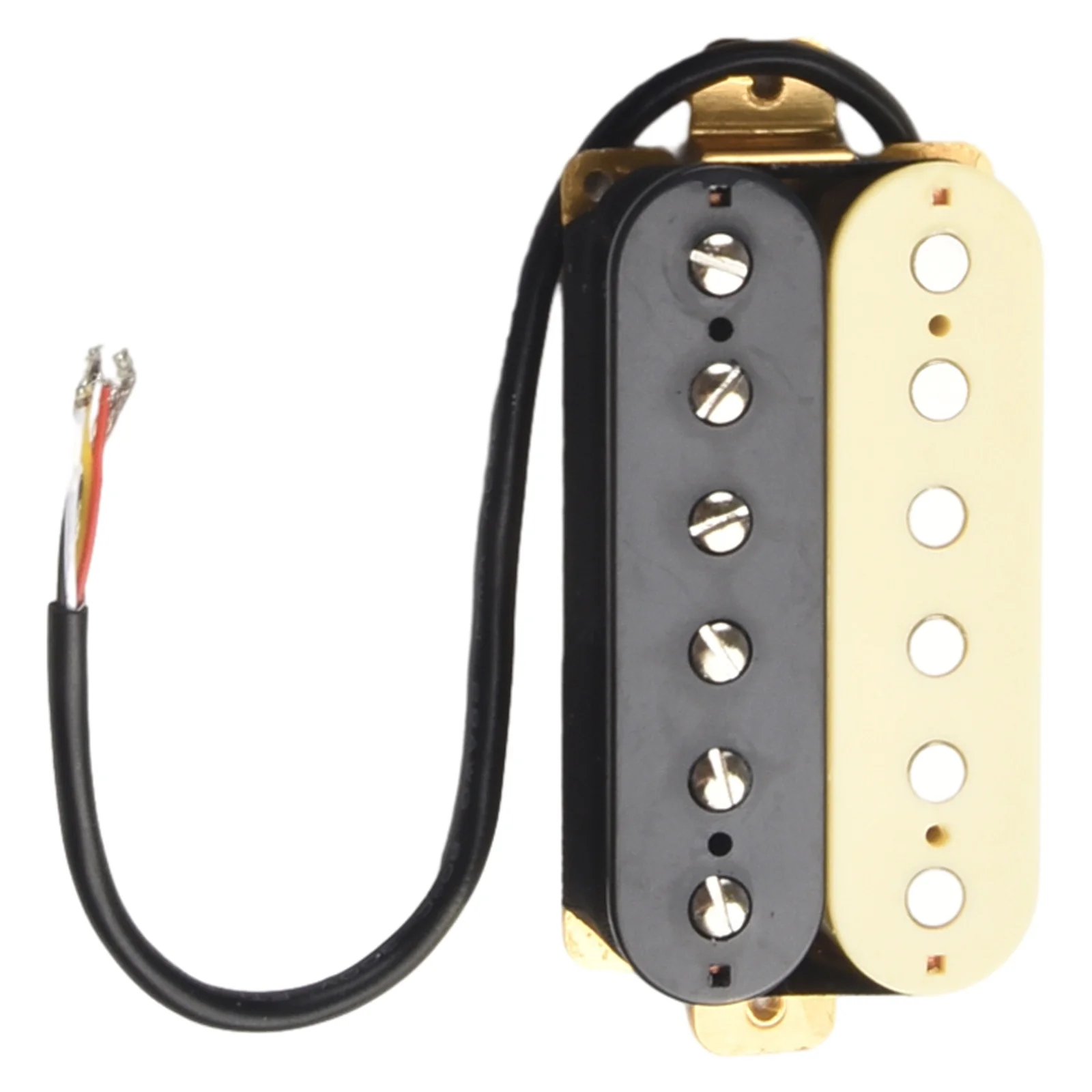 Humbucker Pickup Double Coil Electric Guitar Pickups Neck And Bridge Zebra Color Adjustable Slug Pole Pieces With Screws