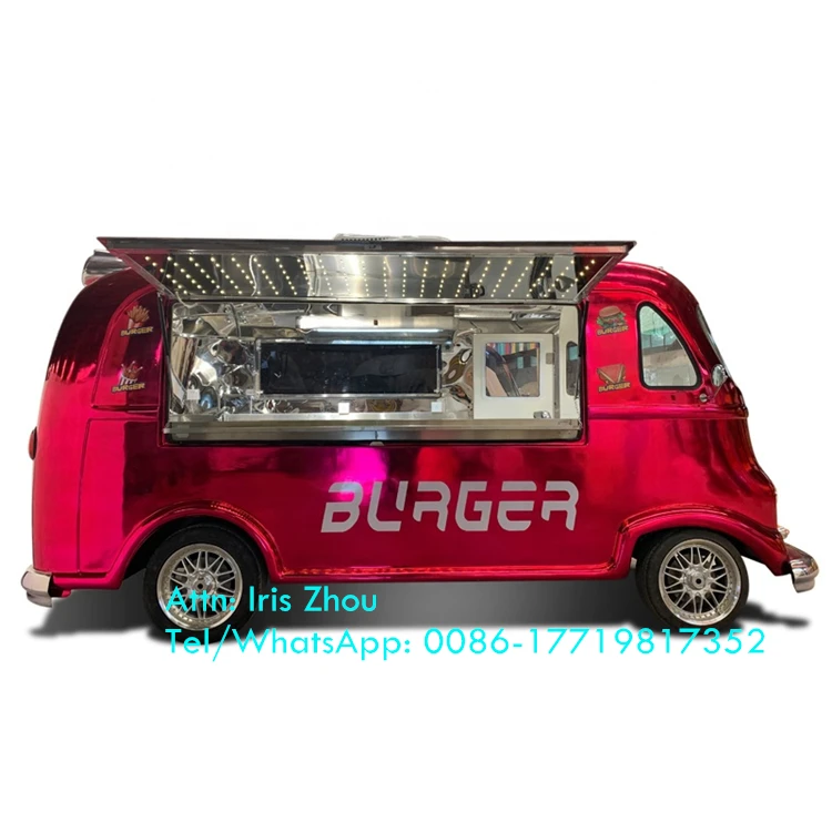 Multifunction Coffee Trucks Electric Fast Food truck, Vintage Food Trailer For Sale