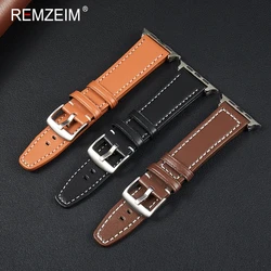 Men's Business Leather Watch Band for Apple Watch Ultra SE 9 8 7 6 5 4 3 2 1 , Strap for Iwatch 38/40/41mm 42/44/45/49mm