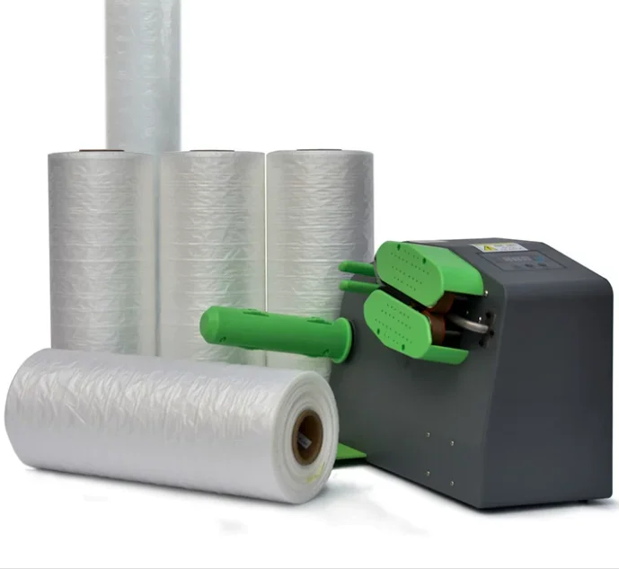 110V/220V Air Cushion Machine, Inflator for Air Column Pillow Bubble Bags, Automatic Filling Packaging, with Bubble Film Roll