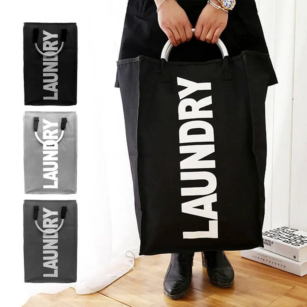

Foldable Laundry Basket Large Waterproof Hamper Clothes Basket Bag Collapsible