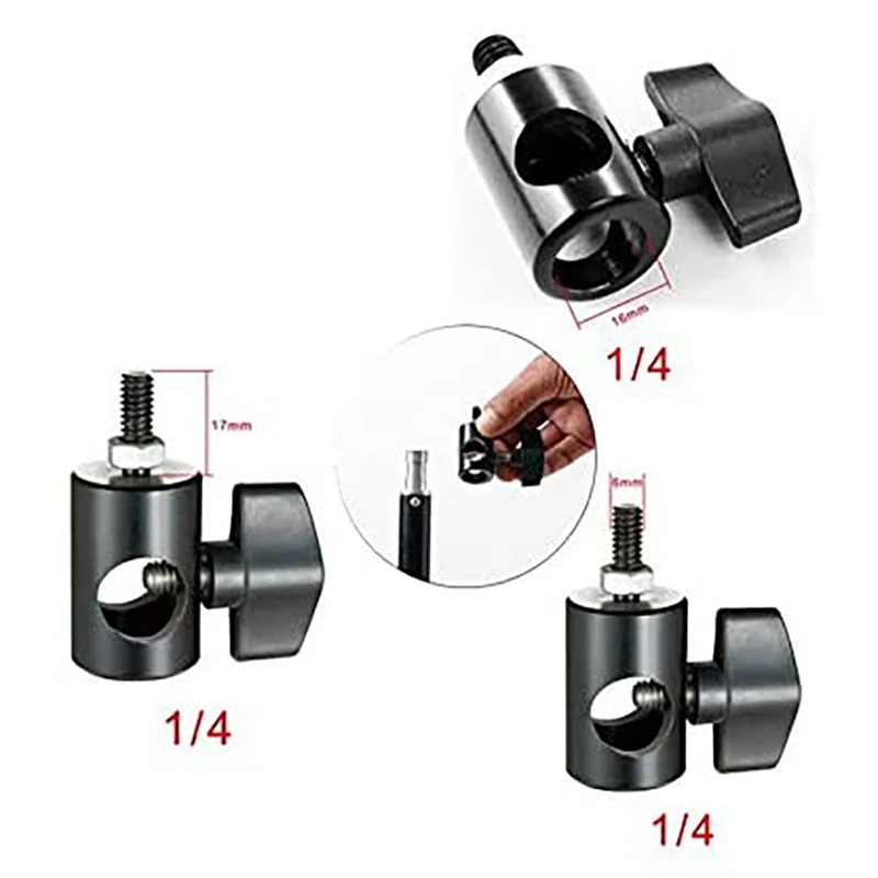 Держатель лампы для фотокамеры Led Flash 1/4 держатель лампы адаптер штатива