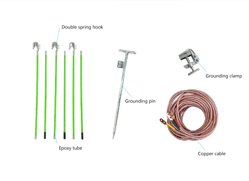 Overhead Distribution Temporary Earth Lead Kits Portable Ground Earth Wire Set