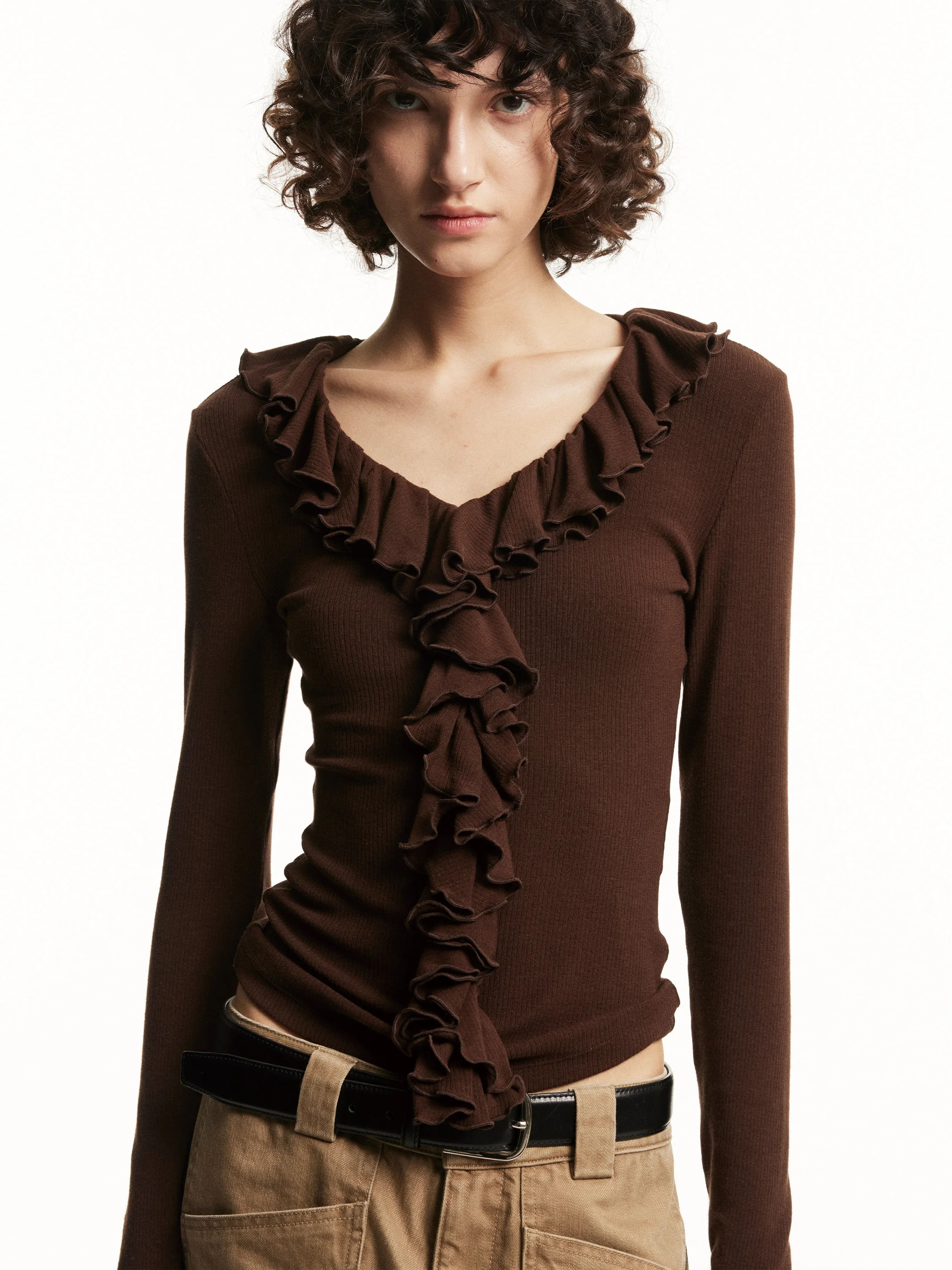 

Женская футболка 747 Victoria в стиле ретро с кружевной отделкой, эластичная, приталенная, в западном стиле, повседневная, удобная, из смесового хлопка