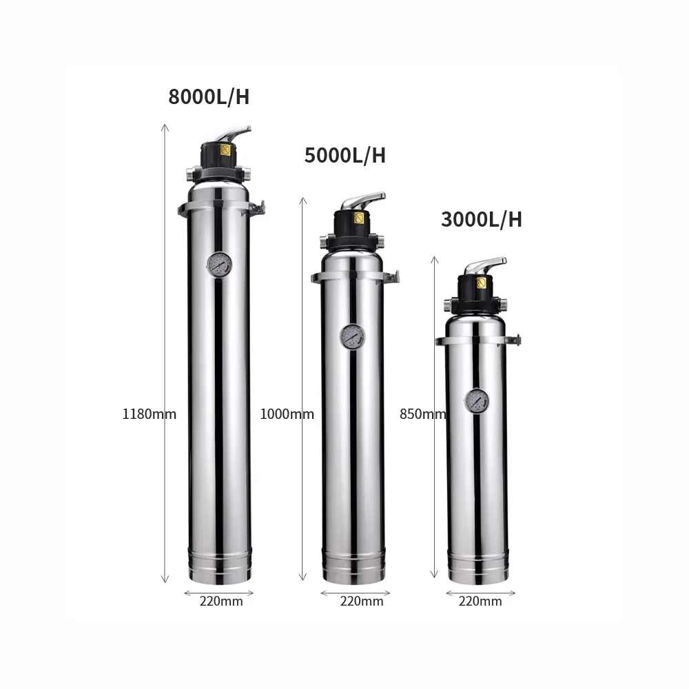 Tap water filter resin soft water center water purifier stainless steel exchange resin calcium ion