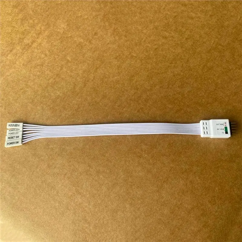 New--Extension Cable Foolproof 9Pin Header For Computer Motherboard Front Side For PC Power Switch Restart Hard Drive