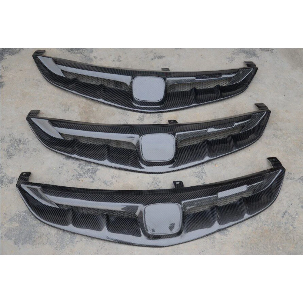 For 2006 2007 2008 2009 2010 2011 Honda Civic FD1 Front Bumper Grille Matte Black Grille Car Exterior Modification Accessories view 3