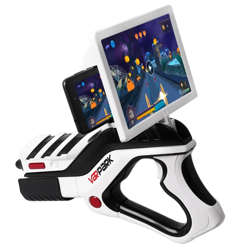 Cross-border New 31cm Virtual AR Game Gun Body Sensing 4D Gatling Gun Children\'s Gift AR Virtual Toy game vr